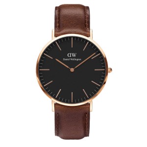 Daniel Wellington Classic Bristol Saat Erkek Pembe Altın | QVUTE-1826