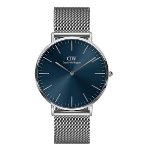 Daniel Wellington Classic Mesh Arctic Saat Erkek Gümüş | XNMDU-4729