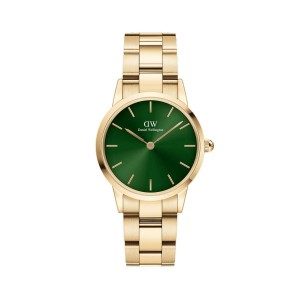 Daniel Wellington Iconic Link Emerald Saat Kadın Altın | EICAM-4568