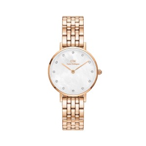 Daniel Wellington Petite Lumine 5-Link Melrose Saat Kadın Pembe Altın | UOHCE-7568
