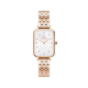 Daniel Wellington Quadro Lumine 5-Link Melrose Saat Kadın Pembe Altın | DLSQZ-3605