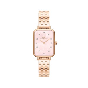 Daniel Wellington Quadro Lumine 5-Link Melrose Saat Kadın Pembe Altın | HBMAE-9178