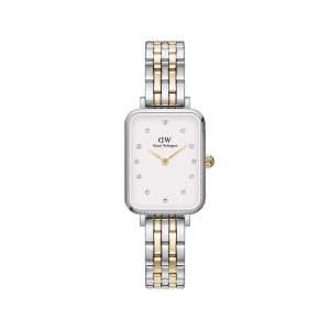 Daniel Wellington Quadro Lumine 5-link two-tone Saat Kadın Gümüş | WDJQR-5140